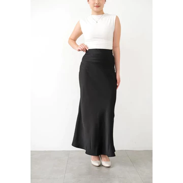 Rok Satin Maxi Premium Satin Long Skirt Rok Duyung Satin Flowy Mermaid Rok Slimfit Panjang