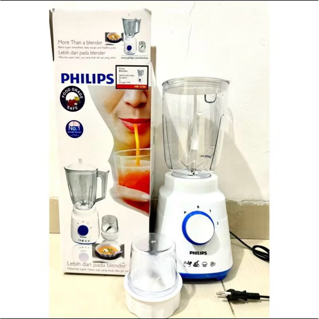 Jual Bisa COD Blender Philips 2106 Bergaransi/Anti Pecah/Bahan Mika