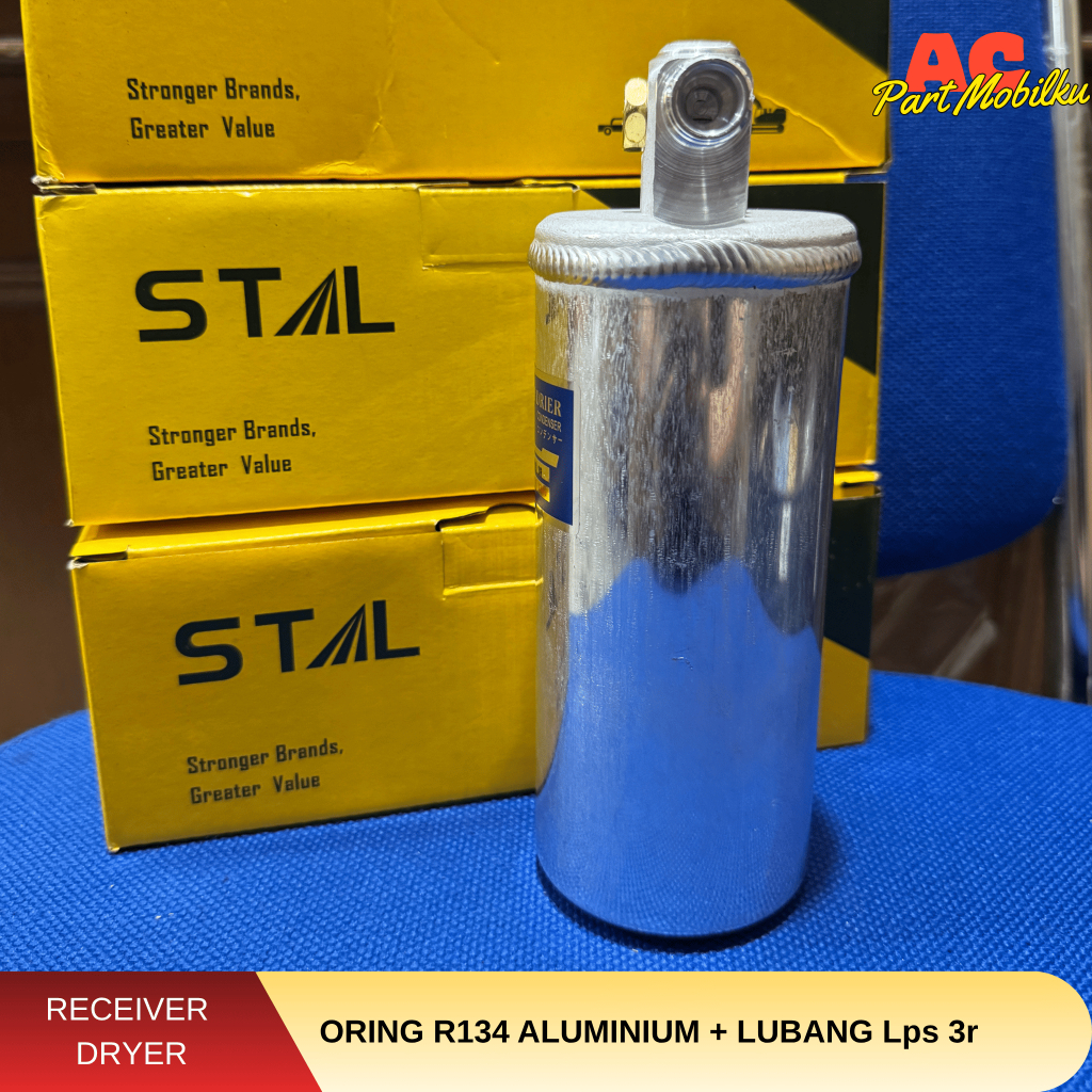 Jual Receiver Drier Dryer Filter Ac Mobil Oring R134 Aluminium + Lubang ...