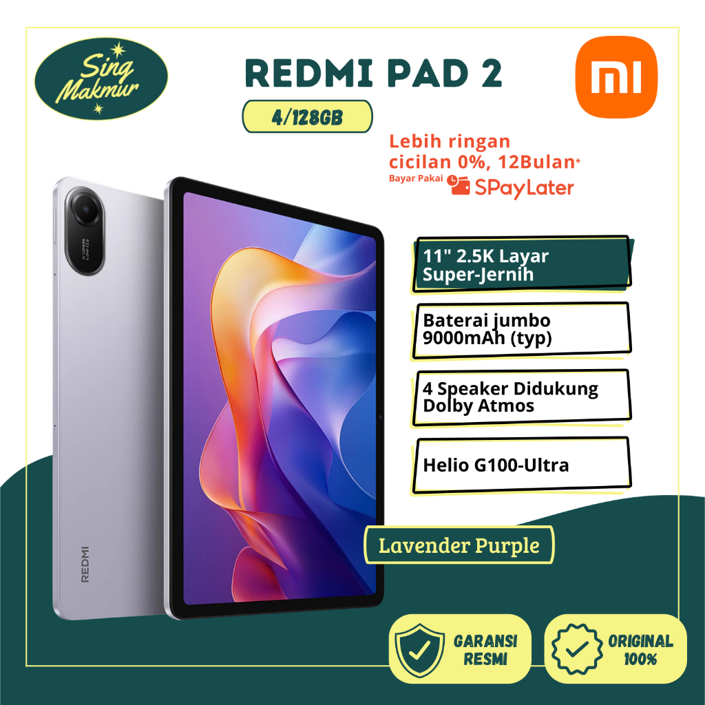 Redmi Pad 2 4/128GB ラベンダー Redmi Pad 2 （11インチ/6GB/128GB