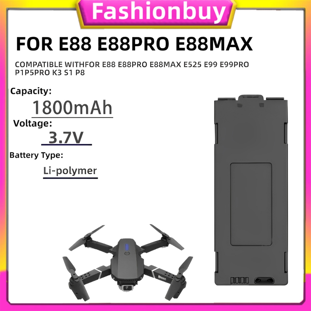 Jual 【COD】high-capacity Baterai Cadangan Ori untuk drone E99/E88/E100 ...