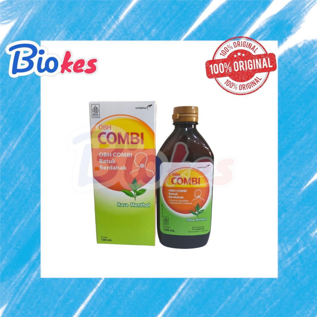 Jual OBH COMBI BATUK BERDAHAK SIRUP 100ML RASA MENTHOL obat batuk ...