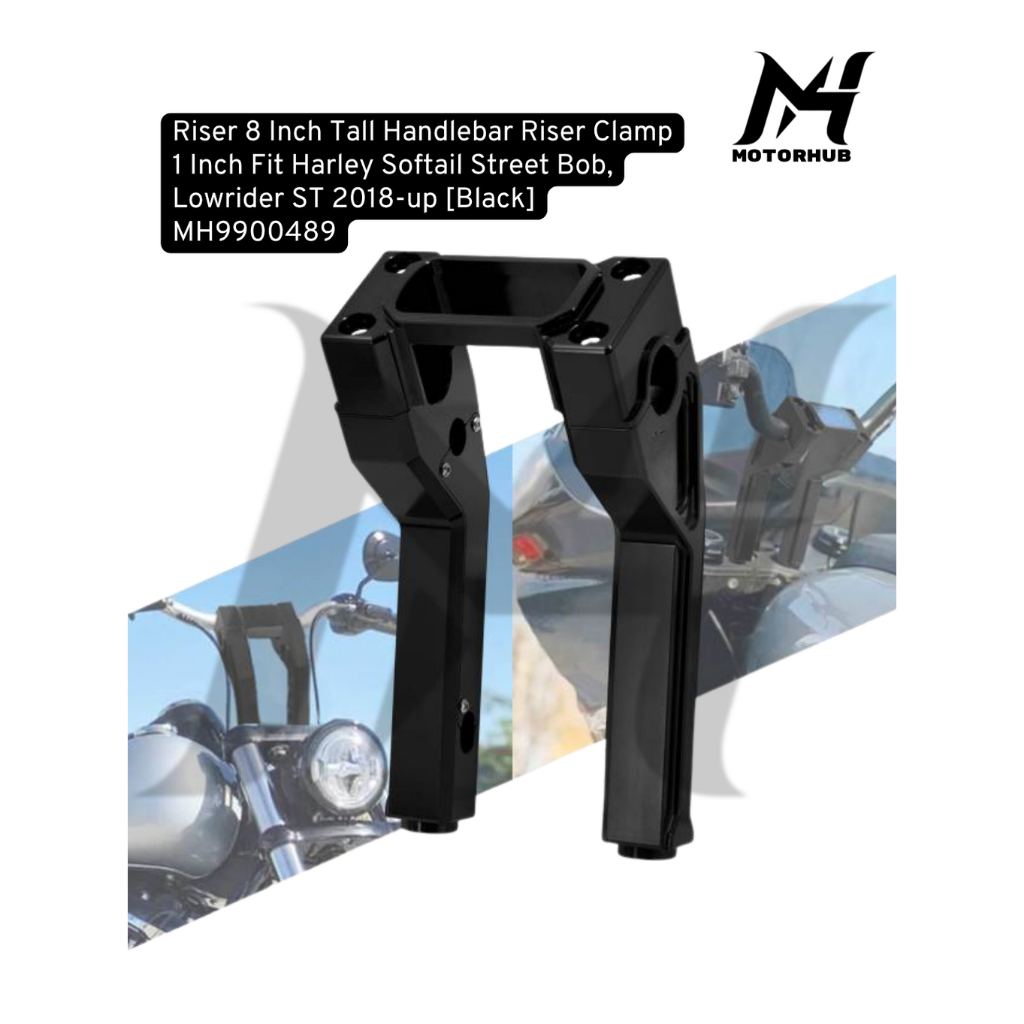 Jual Riser 8 Inch Tall Handlebar Riser Clamp 1 Inch Fit Harley Softail ...
