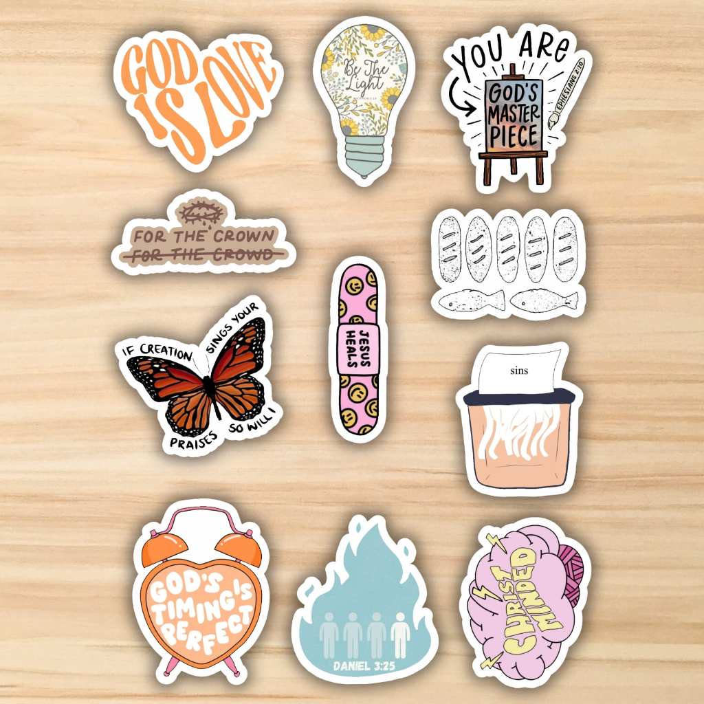 Jual Sticker Vinyl Pack Jesus Heals | Stiker Ayat Alkitab Rohani ...