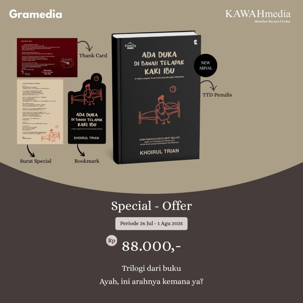Jual Gramedia Surabaya - ADA DUKA DI BAWAH TELAPAK KAKI IBU | Shopee ...