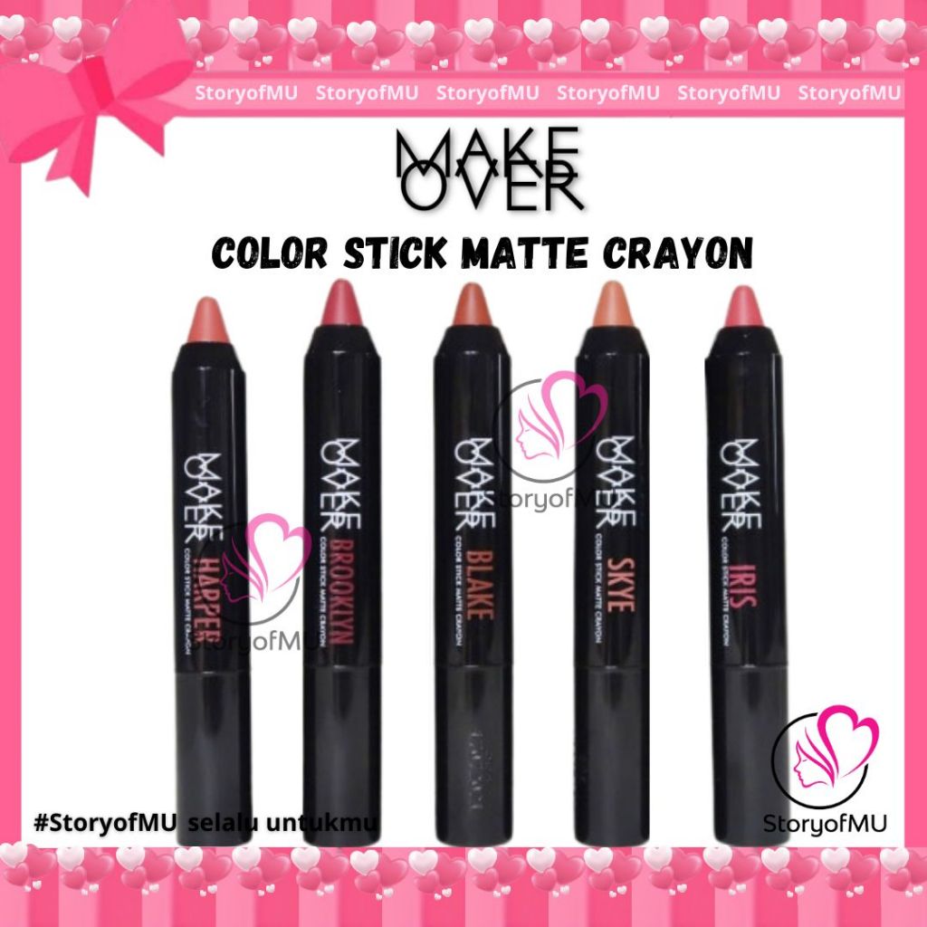 Jual Make Over / MakeOver Color Stick Matte Crayon 2.6g I StoryofMU ...