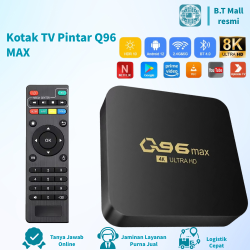 Jual Q96 MAX Smart TV Box - Smart TV Box Android 4K | Kapasitas Besar ...