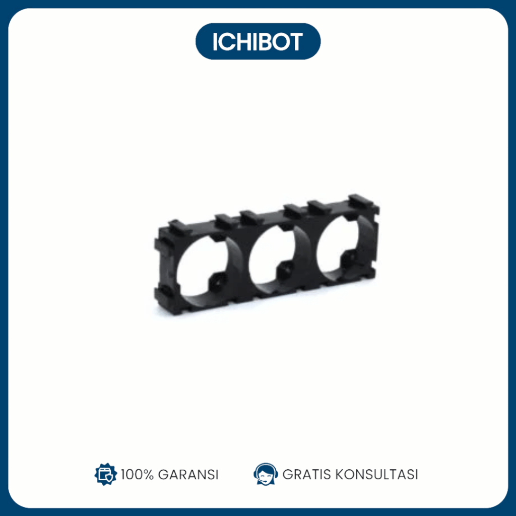 Jual 18650 lithium battery 3 bracket socket holder pack baterai 3x1 1x3 ...