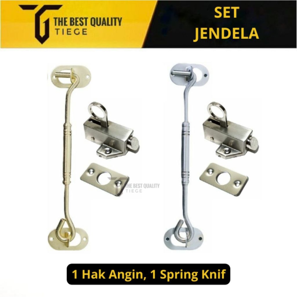 Jual Satu Set Paket Jendela Hak Angin Spring Knif Penyangga Jendela ...