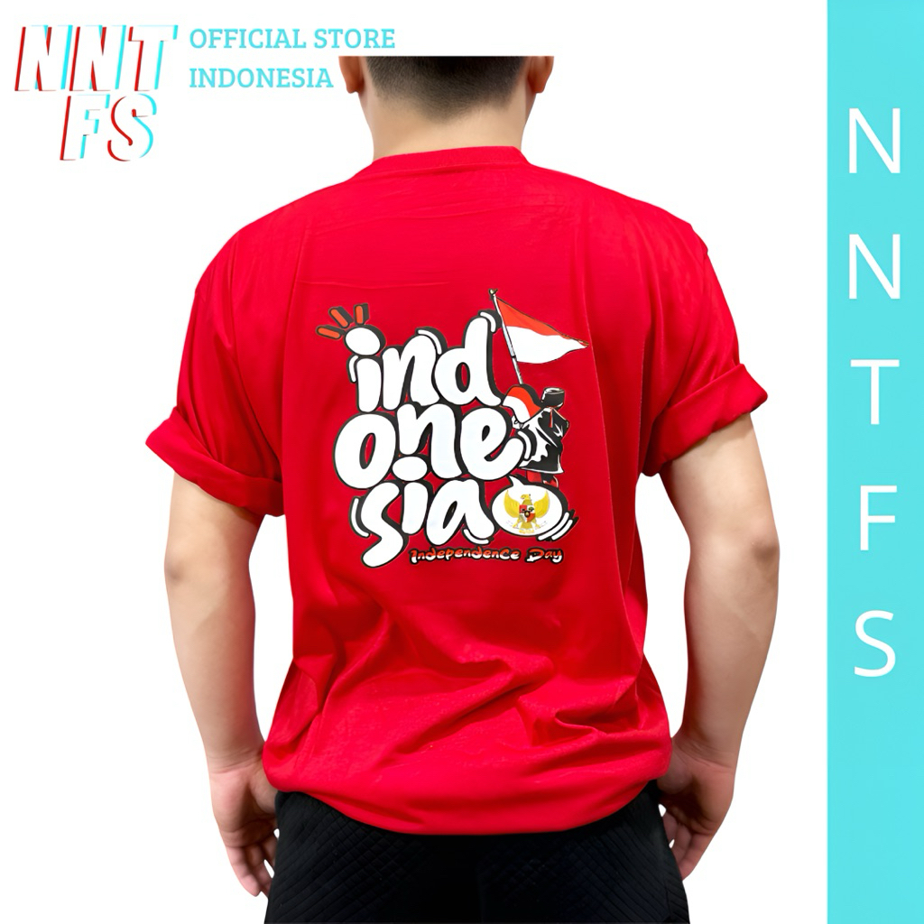 NNTFS Kaos 17 Agustus Pria Wanita Semi Cotton Combed 24s Distro - New Series Indonesia