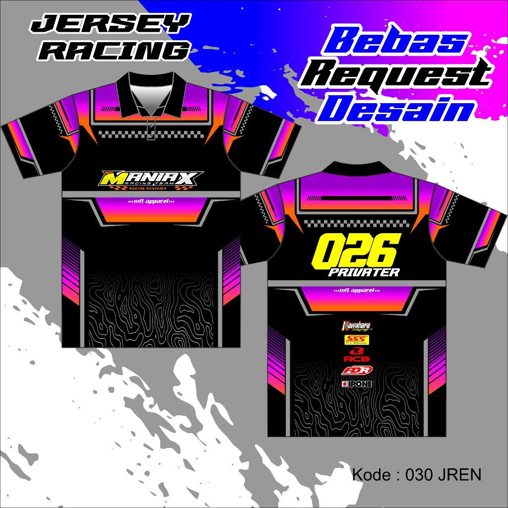 Jual Jersey Racing Custom Edit Nama & Nomor Bisa Reques Motif Jersey ...