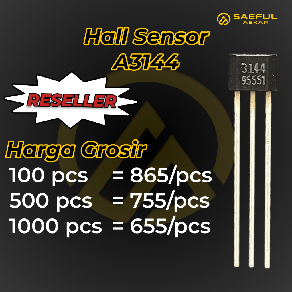 Jual [Grosir] transistor hall sensor dinamo A3144 - Spare Part Onderdil ...
