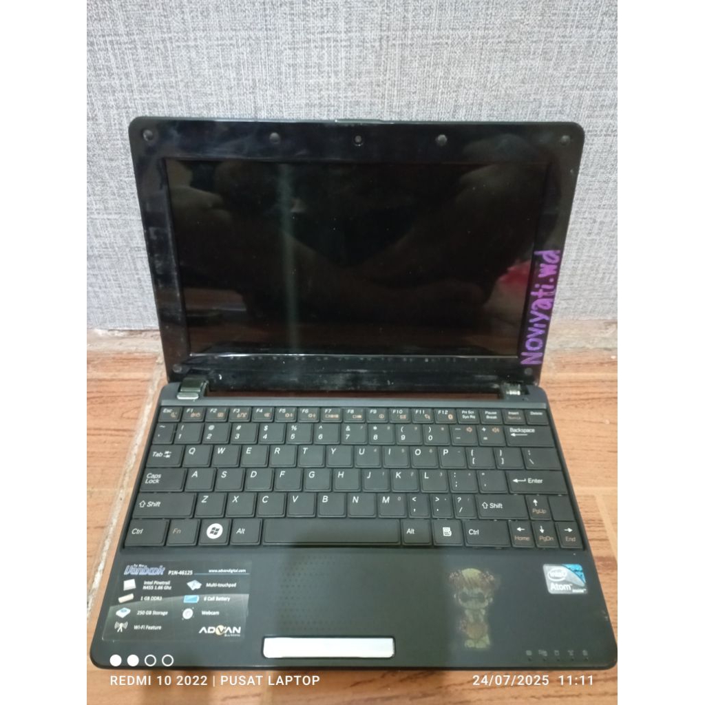 Jual Notebook Advan vanbook P1N-46125 kondisi mesin nyala lcd nodisplay ...