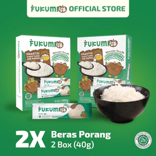 FUKUMI Beras Porang 2 Box Sachet - Shirataki/ Konjac Rice