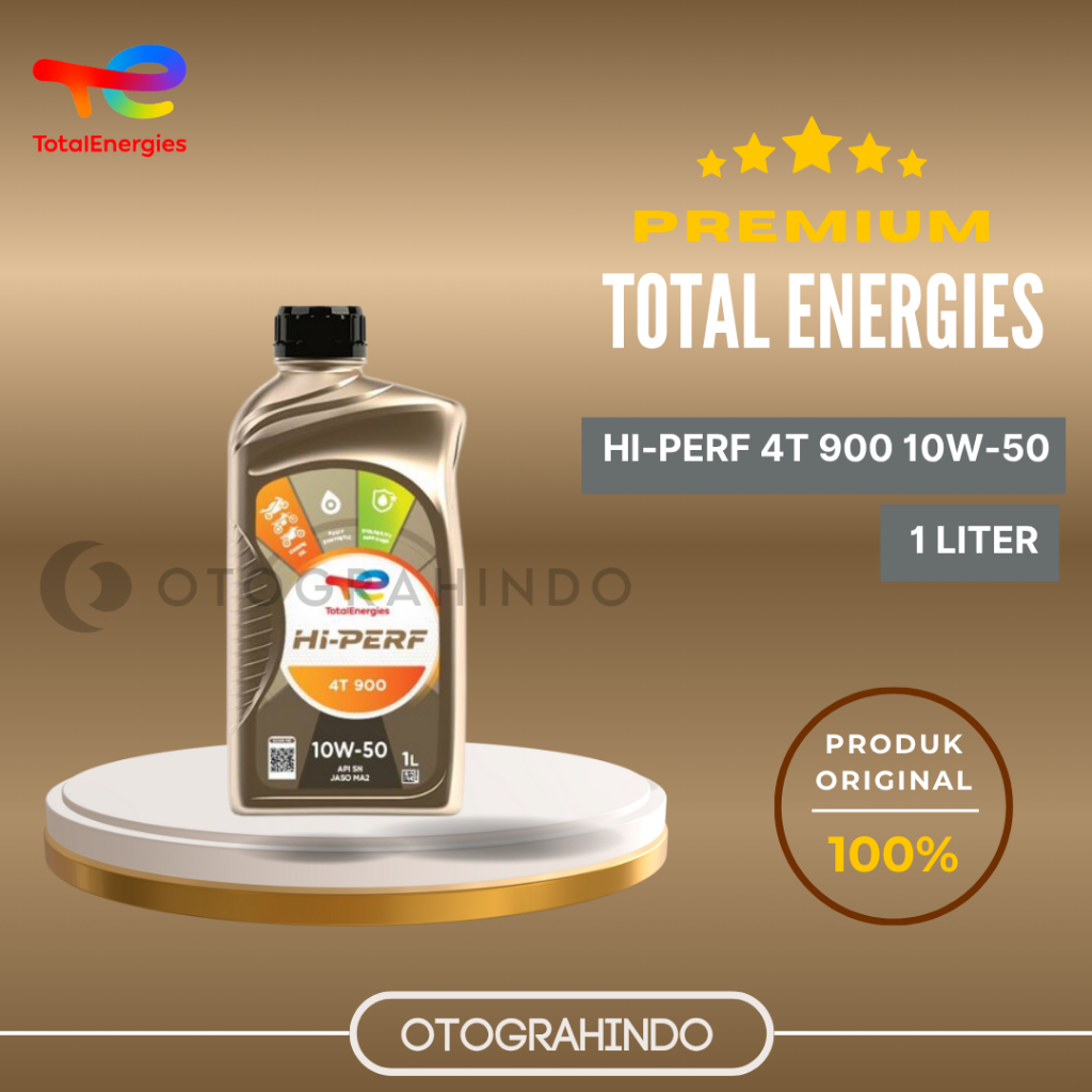 Jual TOTAL ENERGIES HI-PERF 4T 900 10W-50 SYNTHETIC 1L OLI MOTOR MESIN ...