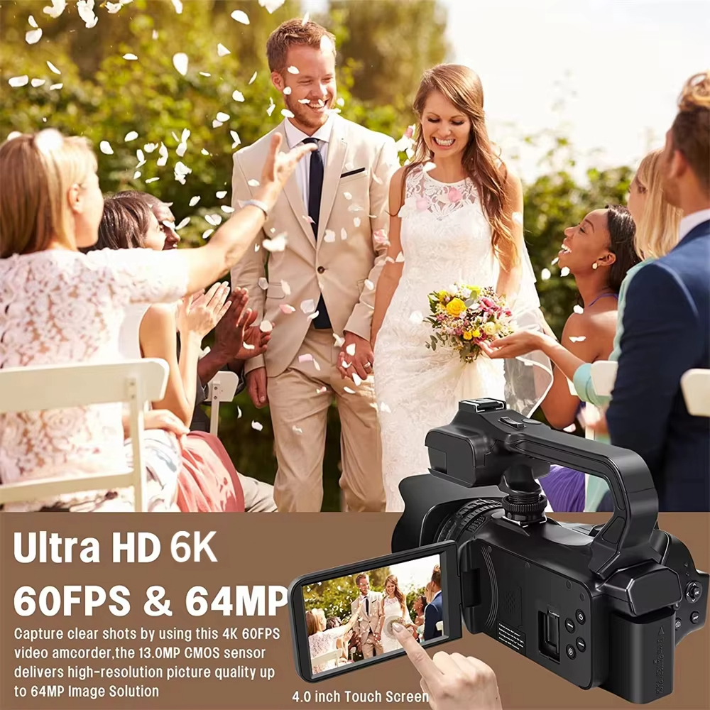 Jual TEEKA RX200 64MP 18X Zoom Handycam 6K/60FPS HD Video Camcorder ...