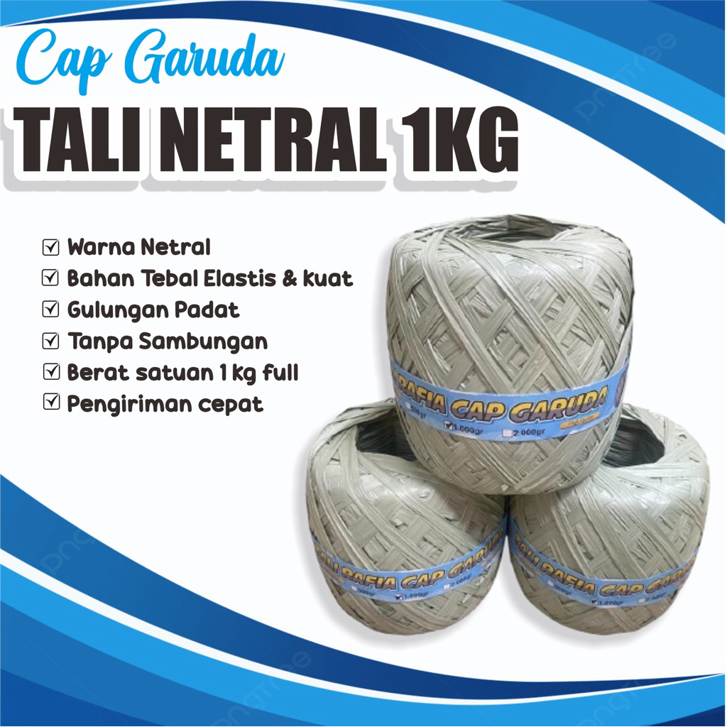Jual Tali Rafia Netral 1 kg full original | cap garuda | Shopee Indonesia