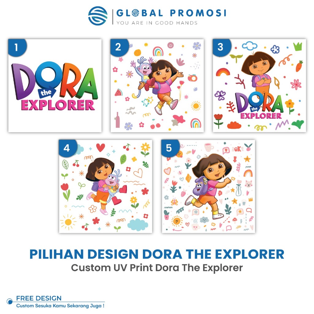 Jual Pilihan Desain Tema Dora The Explorer Untuk Custom MUG Dan Tumbler ...