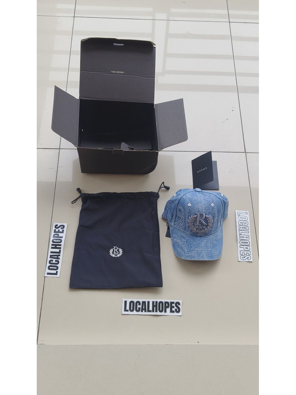 Jual [ORIGINAL & FREE BOX TAS SERUT] Rucas Marble Beige Cap // Gradient ...