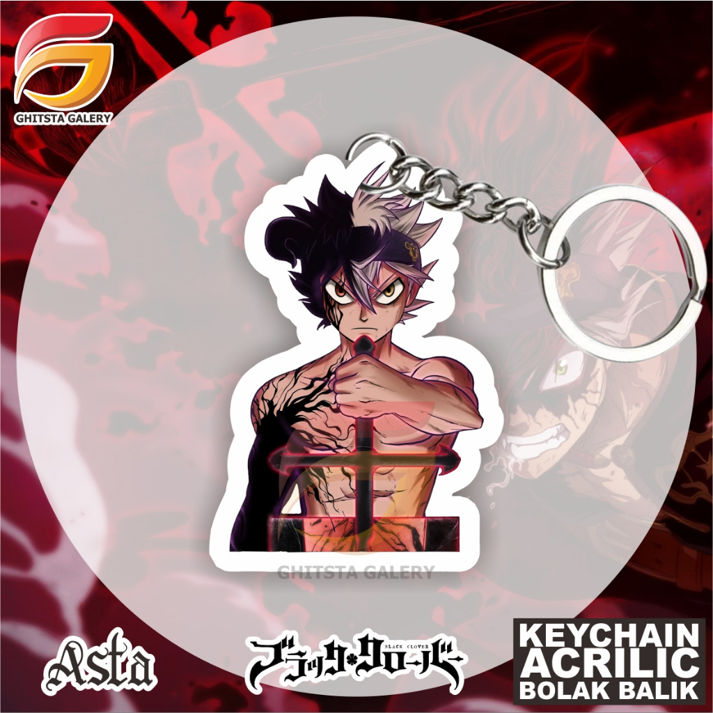 Jual Gantungan Kunci Asta Black Clover - Gantungan Kunci Akrilik ...