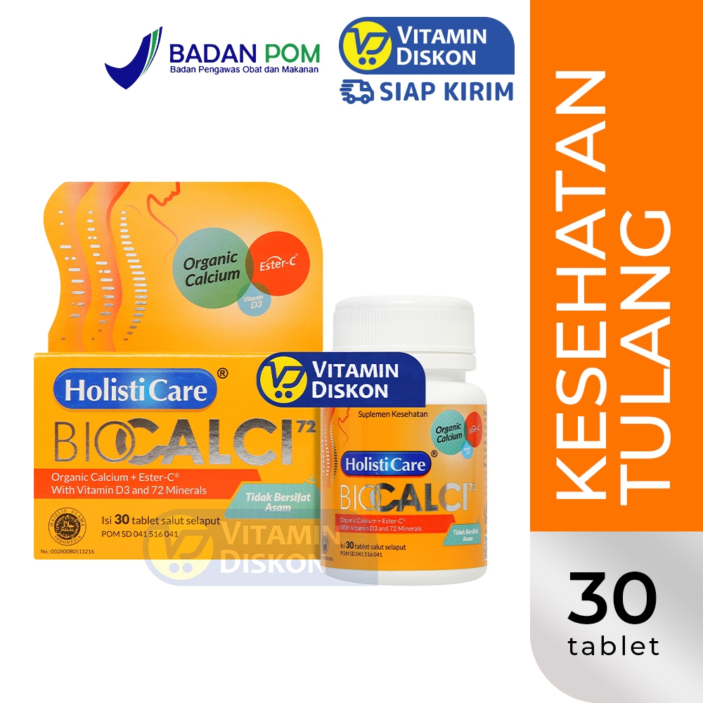 Jual BIOCALCI-72 - Vitamin Kesehatan Tulang ISI 30 TABLET | Shopee ...