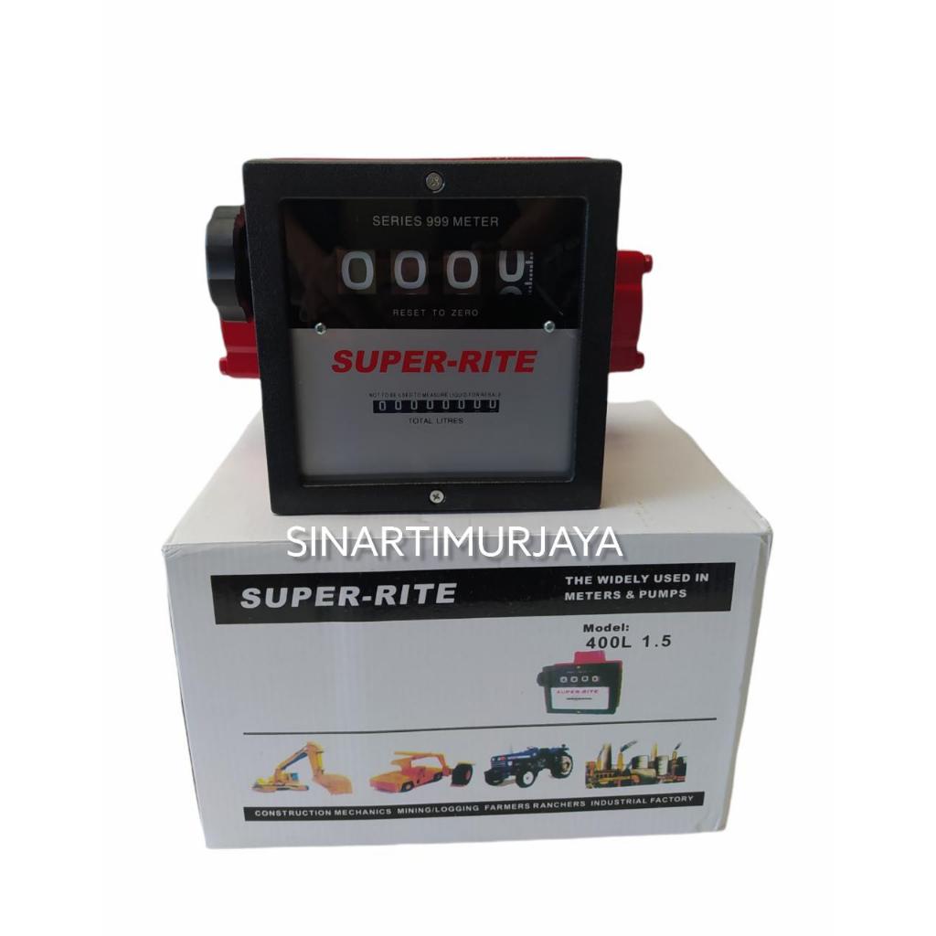 Jual SUPER-RITE Flowmeter 4 Digit 1.5 Inch DOMAX - Meteran Solar Flow ...