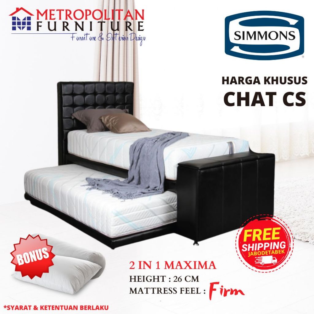 Jual Kasur Springbed Simmons 2in1 Maxima Kasur Spring bed Sorong atas ...