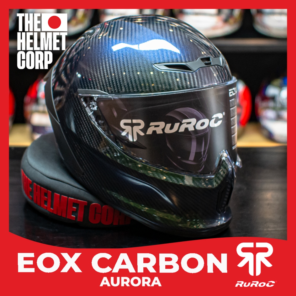 Jual RUROC EOX CARBON AURORA FULL FACE HELMET ORIGINAL HELM CARBON ...