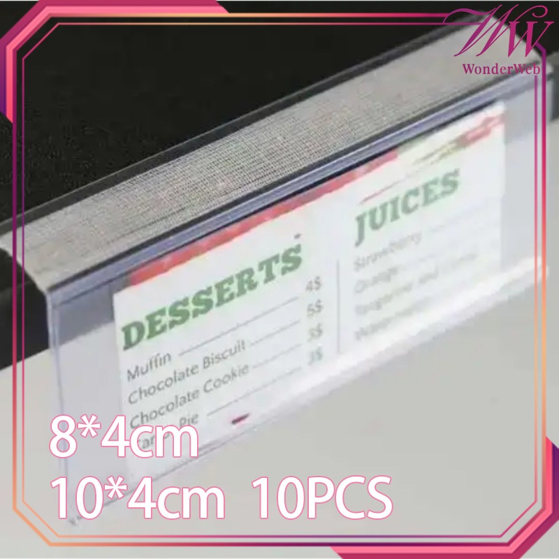 Jual 10pcs/Set Price Tag Tempel Price Tag Holder Label Harga Minimarket ...