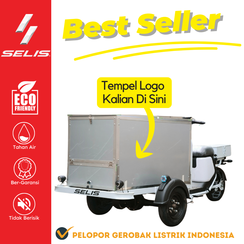 SELIS - Pujasera Lite AlumX  ( Gerobak Sepeda Listrik / Gerobak Kopi / Gerobak Sepeda / Gerobak Listrik / Gerobak Keliling / Gerobak Sepeda Kopi  / Gerobak UMKM )