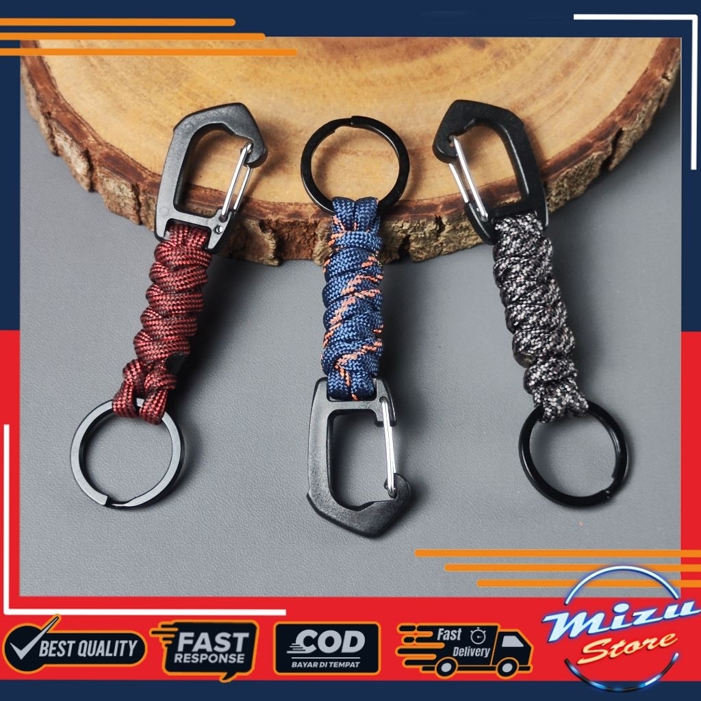 Jual V1 KEYCHAIN GANTUNGAN KUNCI PARACORD KEYRING TALI STRAP | Shopee ...