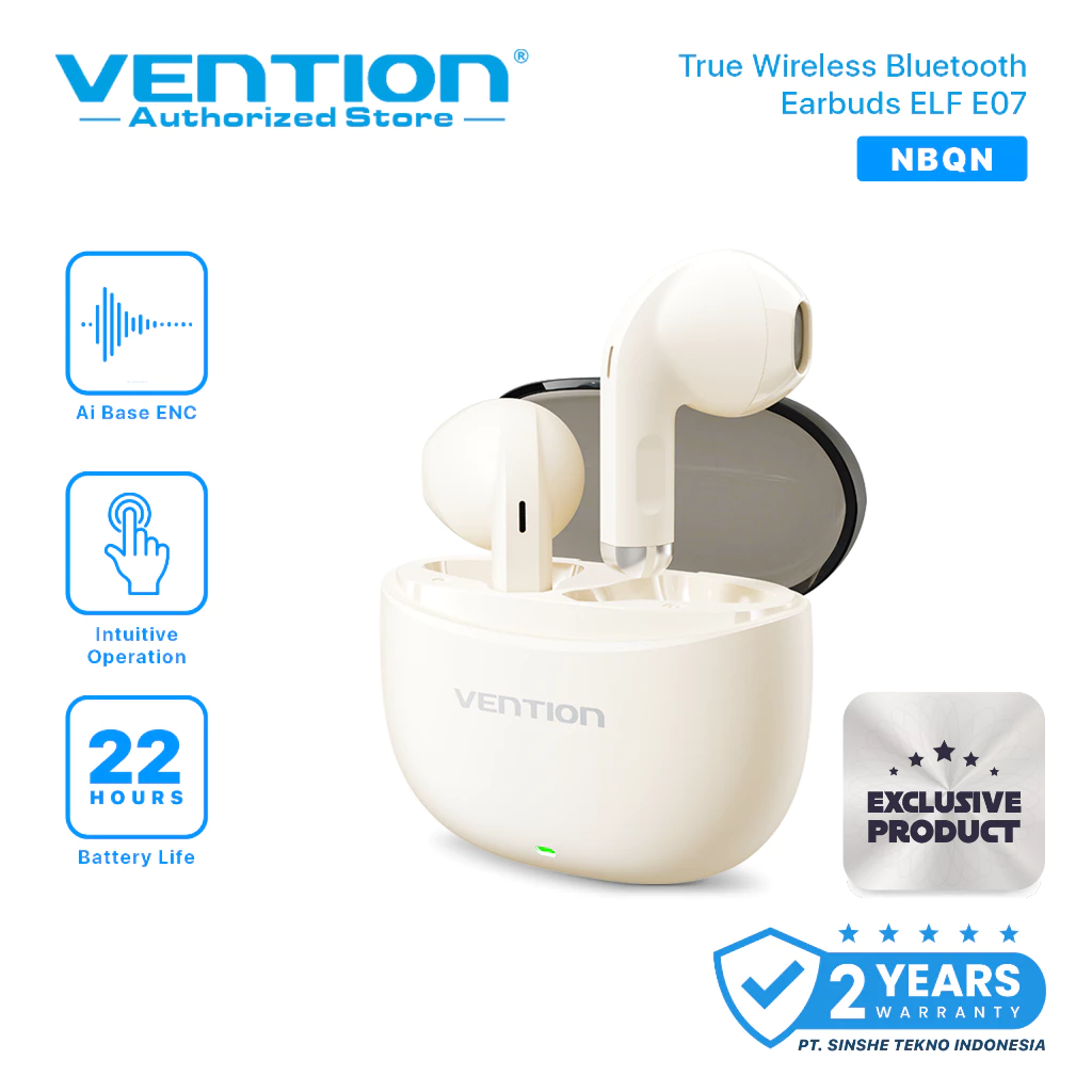 Vention TWS Wireless Bluetooth ENC Earbuds Earphone Headset HiFi Elf E07 Series