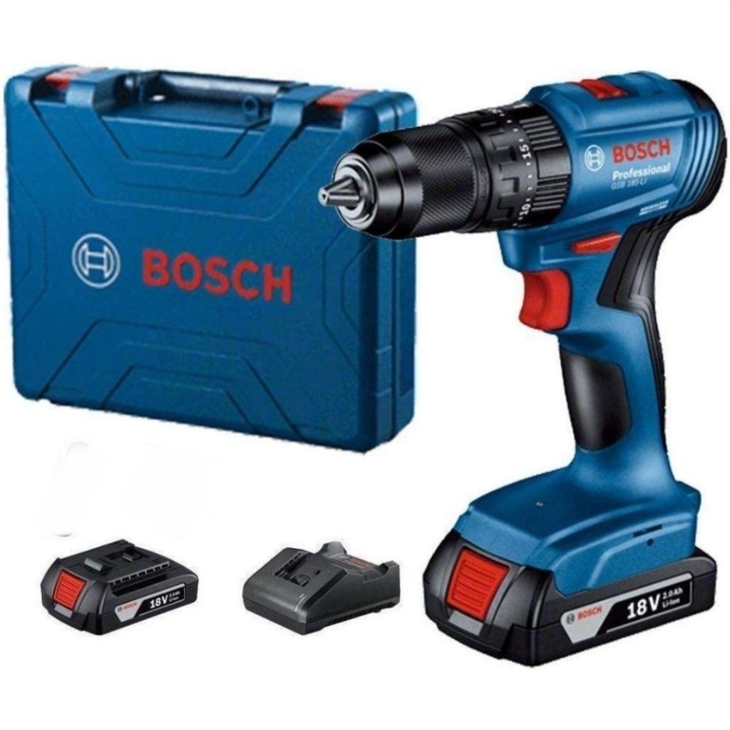Jual Bosch GSR 185-Li Cordless Drill Driver 18V Brushless Mesin Bor ...