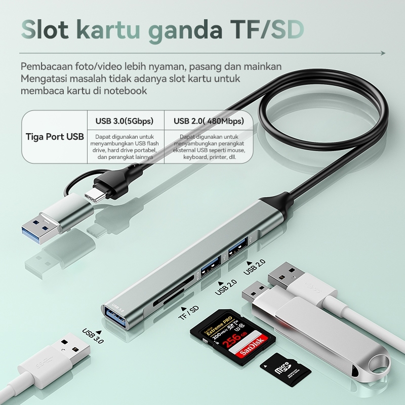 Jual NETPAC 8 In 1 HDMI Converter USB Type C Hub Adapter Multi USB HUB ...