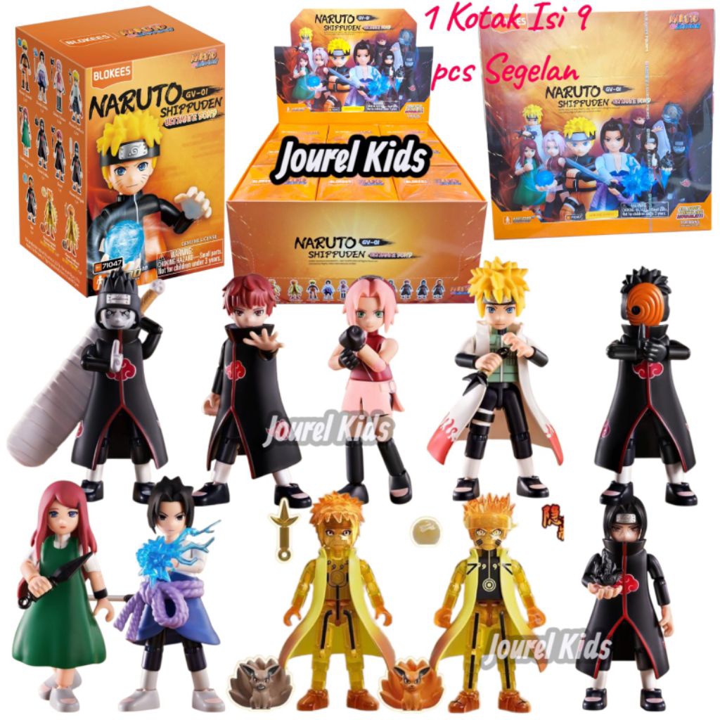 Jual BLOKEES Figure Naruto 1 Kotak Isi 9 Pcs Galaxy Vol 01 02 03 Blocks ...