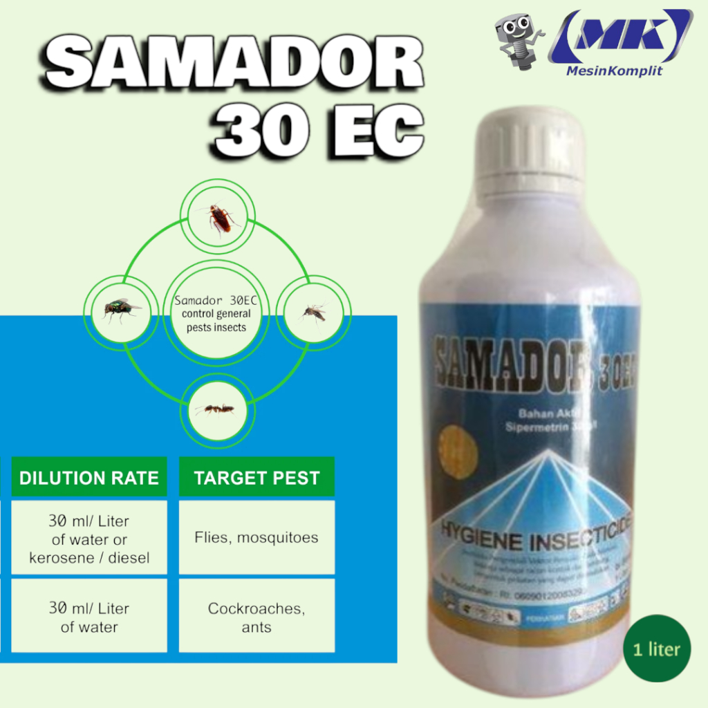 Jual Samador 30EC INSEKTISIDA SIPERMETHRIN Obat Cairan Fogging | Shopee ...