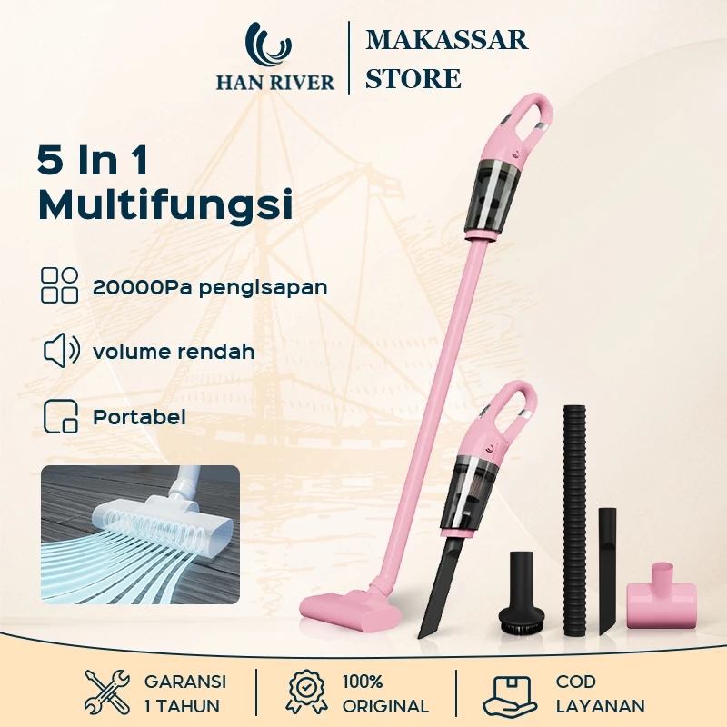 HAN RIVER Vacuum Cleaner 20000Pa 5 In 1 Cordless Vacuum Cleaner Portable - foto 1