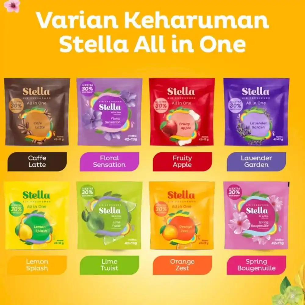 Jual GROSIR PASTI MURAH STELLA ALL IN ONE 42GR+13GR PENGHARUM RUANGAN ...