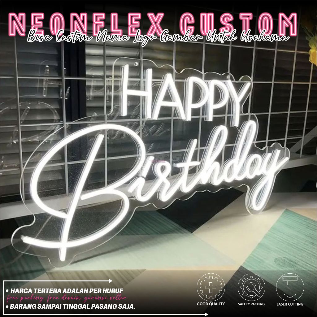 Jual PERHURUF NeonSign Custom Lampu hias Nama/huruf Neonflex Led ...