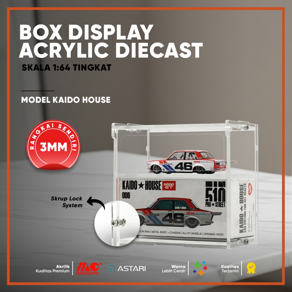 Jual Rak Display Kaido House Diecast 1:64 Box In Rangkai Sendiri Dengan ...