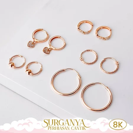  Gold Kadar 8K Yellow Gold Earring 
