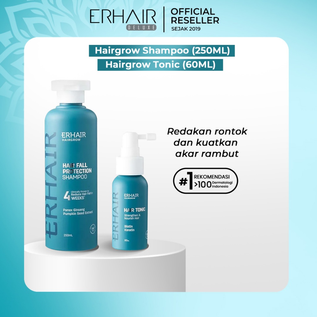 Jual ERHA ERHAIR Shampoo Penumbuh Rambut Hairgrow Hair Fall Shampo ...