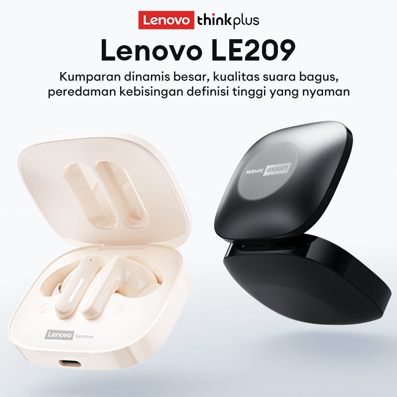 Jual Lenovo Thinkplus LE209 TWS True Headset Bluetooth Upgraded 6.0 360 ...