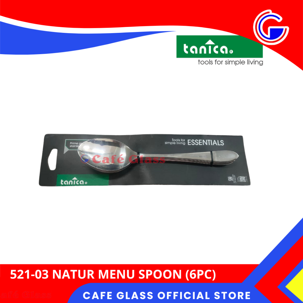Sendok Makan Stainless Tanica / Sendok Tebal Isi 6 Pcs Premium