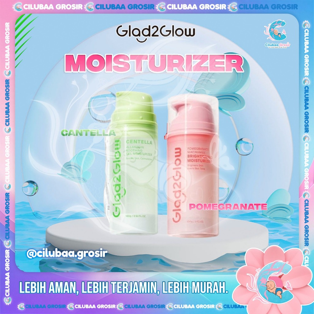 Glad2Glow Moisturizer 100g Niacinamide Brightening