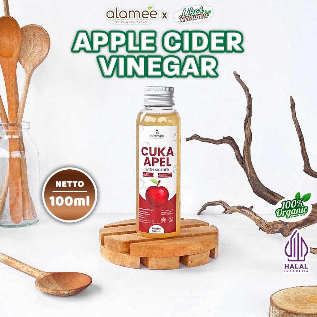 Jual ALAMEE Cuka Apel Original Organik Apple Cider Vinegar With Mother ...