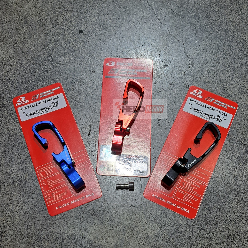 Jual RCB BRACKET SELANG PANGKON REM S1 HITAM BIRU MERAH SILVER CNC ...