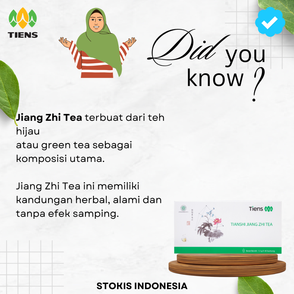 Jual Teh Tianshi Tiens Jiang Zhi Tea Original 100% Official Store 1 Box ...