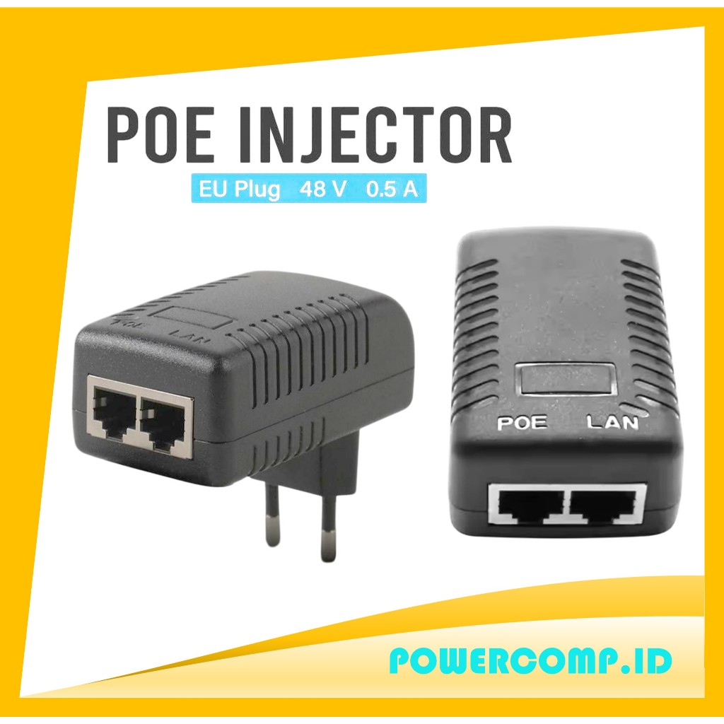 Jual DLK POE Injector 48V 0.5A dengan Colokan EU – Solusi Praktis untuk ...