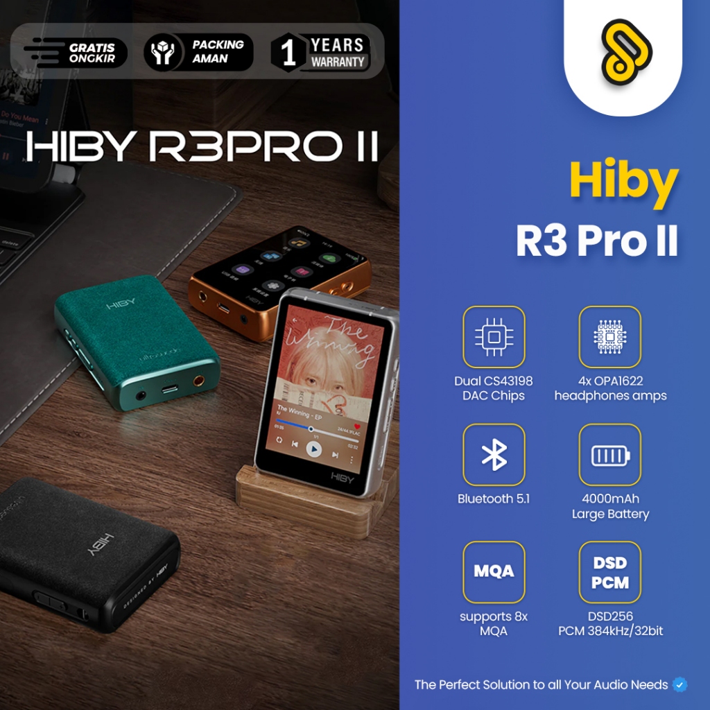 Jual HiBy R3 PRO II Enhanced Pure Music Player | Shopee Indonesia